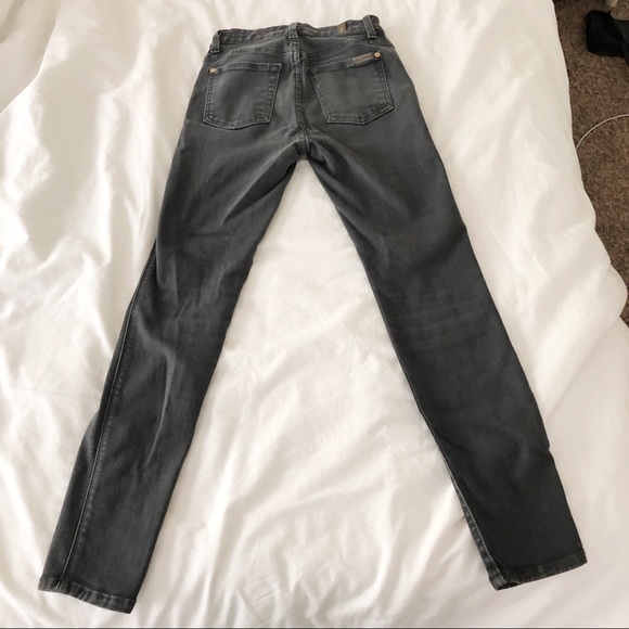 7 For All Mankind Ankle Skinny Grey - Picture 3 of 6